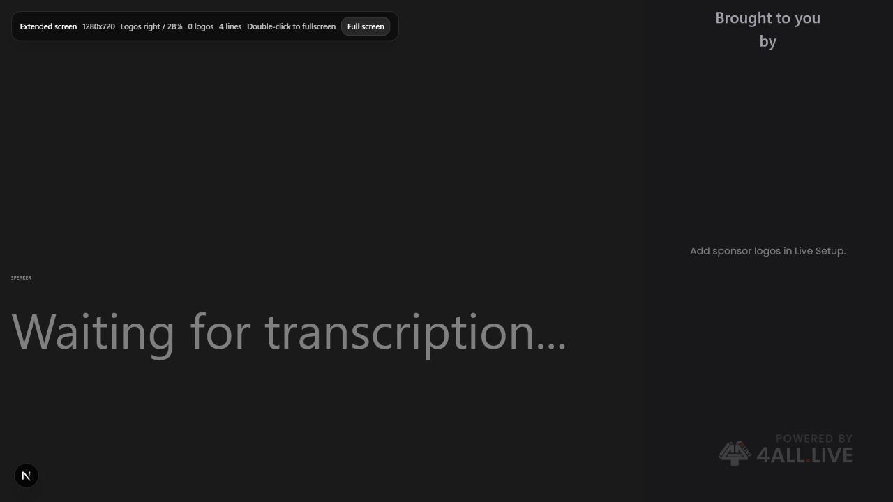 4All extended screen output